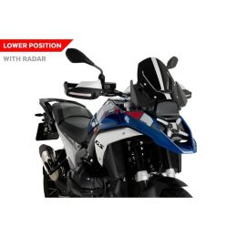Pare-brise sport aérodynamique noir PUIG homologué ABE pour BMW