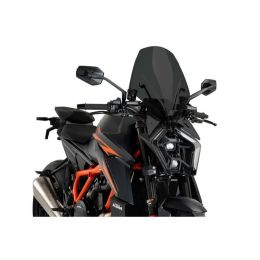 Pare-brise touring PUIG fumé foncé approuvé ABE pour KTM