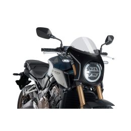 Cupolino PUIG semicarenato trasparente omologato ABE per Honda