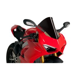 PUIG R-Racer Windshield Black ABE Approved for Ducati
