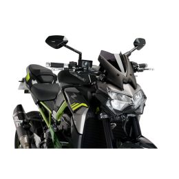 Cupolino PUIG naked sport fumè scuro omologato ABE per Kawasaki