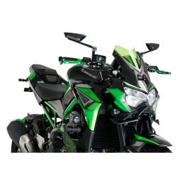 Cupolino PUIG naked sport verde omologato ABE per Kawasaki