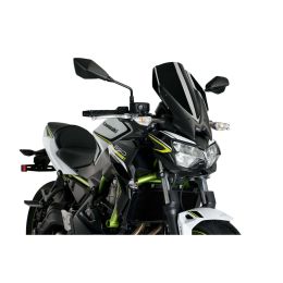 Cupolino PUIG Naked touring nero per Kawasaki z650