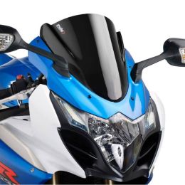 Pare-brise PUIG Z-Racing Noir 360x340mm pour Suzuki GSX-R