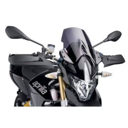 PUIG Naked Touring Dunkelrauch Windschild ABE genehmigt für Aprilia
