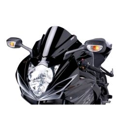 PUIG Z-Racing Windscreen Black 280x300mm ABE Approved for Suzuki