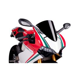 PUIG r-racer schwarze Verkleidung ABE genehmigt für Ducati