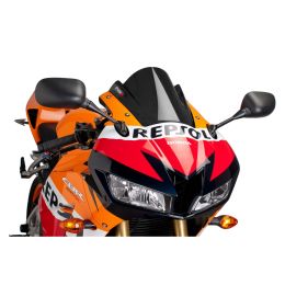 Pare-brise PUIG Z-Racing Noir 240x280mm pour Honda CBR RR