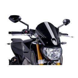 PUIG Naked Touring Windshield Black 350x290mm for Yamaha