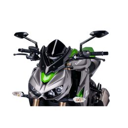 PUIG Naked Sport Fairing Black ABE Approved for Kawasaki