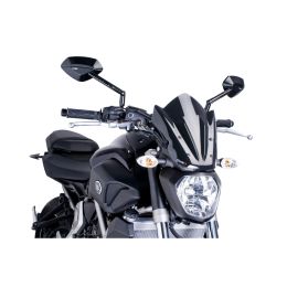 PUIG Naked Sport Windshield Black ABE Approved for Yamaha MT-07