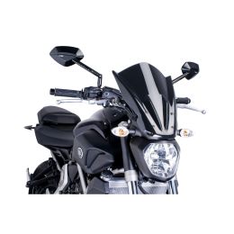 PUIG Naked Touring Windscreen Black ABE Approved for Yamaha MT-07