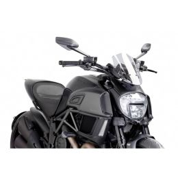 PUIG adjustable transparent sport naked fairing ABE approved for Ducati Diavel