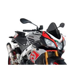 PUIG Z-Racing Dunkelrauch Windschild ABE genehmigt für Aprilia