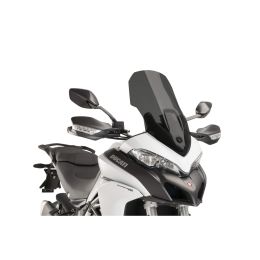 Pare-brise fumé sombre PUIG touring 605x335mm pour Ducati