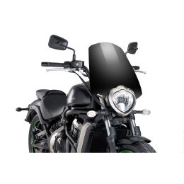 PUIG Pare-brise Naked Touring Noir Homologué ABE pour Kawasaki