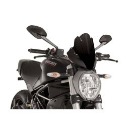 Cupolino PUIG sport nero 290x180mm per Ducati