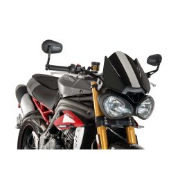 PUIG Naked Sport Fairing Black ABE Approved for Triumph