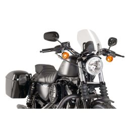 PUIG Naked Touring Transparent ABE Approved Windscreen for Harley Davidson