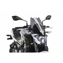 PUIG Dark Smoke Naked Touring Windscreen for Kawasaki Z650
