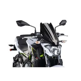 Cupolino PUIG Naked touring nero per Kawasaki z650