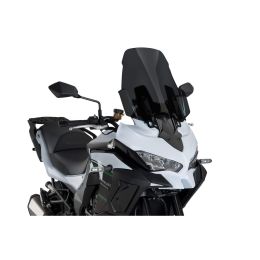 Pare-brise PUIG touring fumé foncé homologué ABE pour Kawasaki