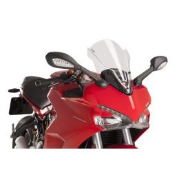Cupolino PUIG z-racing trasparente omologato ABE per Ducati