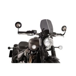 PUIG Naked Touring Dark Smoke Fairing for Triumph Bonneville Bobber