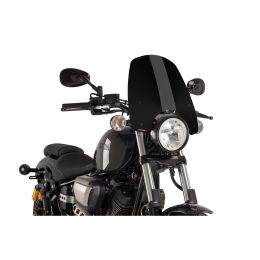 Pare-brise PUIG Naked Touring Noir approuvé ABE pour Yamaha