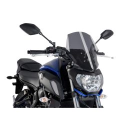 PUIG Dark Smoke Naked Touring Windshield for Yamaha MT-07