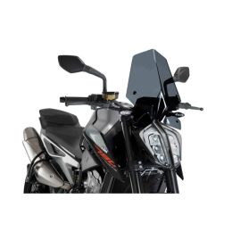 PUIG Dark Smoke Windscreen homologated ABE for Ktm