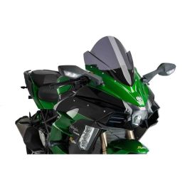 PUIG Z-Racing Dark Smoke Windscreen ABE Approved for Kawasaki
