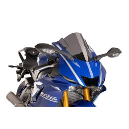 Pare-brise PUIG Z-Racing fumé foncé 360x285mm pour Yamaha