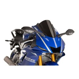 Pare-brise PUIG Z-Racing Noir 360x285mm ABE approuvé pour Yamaha