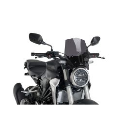 Pare-brise PUIG Dark Smoke Naked Sport approuvé ABE pour Honda