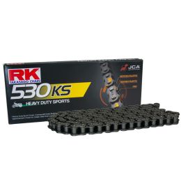 Catena RK KS aperta 110 maglie 530 grigia con clip chiusura