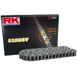 Catena RK XW-Ring GSV aperta 110 maglie 532 grigia chiusura rivetto