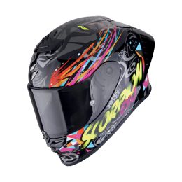 Casco integrale Scorpion EXO-R1 EVO II AIR Savage nero blu rosa
