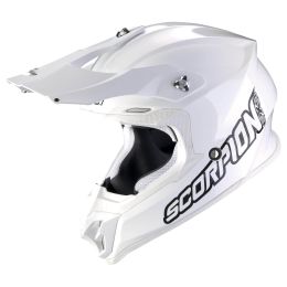 Casco motocross Scorpion EXO VX-16 EVO AIR Solid bianco lucido