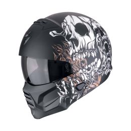 Casco modulare Scorpion EXO-COMBAT II Genesis nero oro