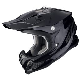 Casco motocross Scorpion EXO VX-22 AIR Solid nero lucido