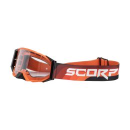 Maschera Motocross SCORPION EXO E24 Arancio Nero