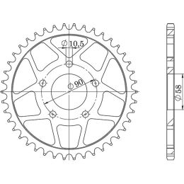 CORONA IN ACCIAIO PASSO 520 - Z 40 DENTI (DIS.10215)