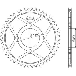 CORONA IN ACCIAIO PASSO 530 - Z 39 DENTI (DIS.10603)