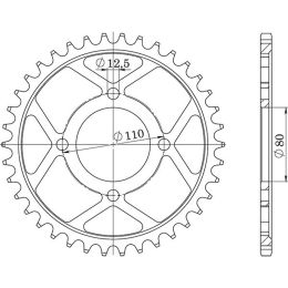 CORONA IN ACCIAIO PASSO 630 - Z 41 DENTI (DIS.10604)