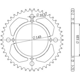 CORONA IN ACCIAIO PASSO 520 - Z 46 DENTI (DIS.12505)
