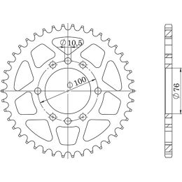 CORONA IN ACCIAIO PASSO 520 - Z 37 DENTI (DIS.14401)