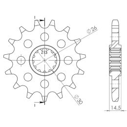 PIGNONE PASSO 630 - Z 15 DENTI (DIS.20601)
