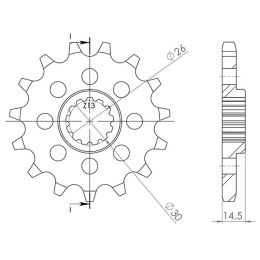 PIGNONE PASSO 630 - Z 15 DENTI (DIS.20800)
