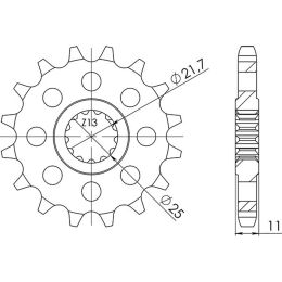 PIGNONE PASSO 530 - Z 17 DENTI (DIS.21602)